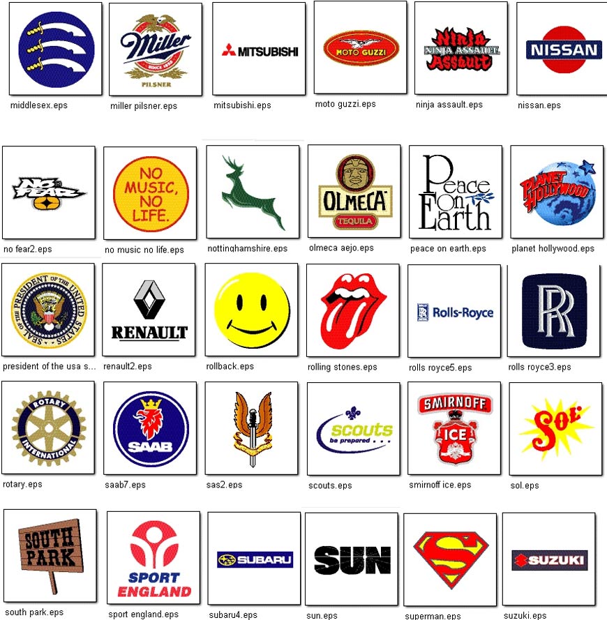 all logos in the world with name