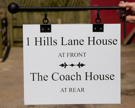 Fittings are available for hanging these sign boards if required