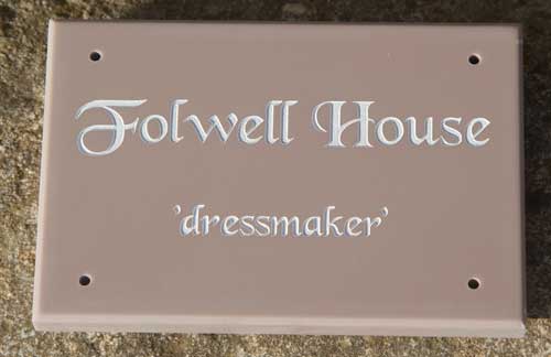 Simple small house sign