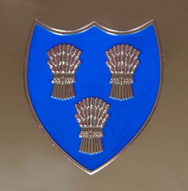 Engraved family coat of arms / family crest