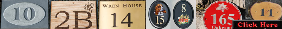 Lots more house number signs and door numbers