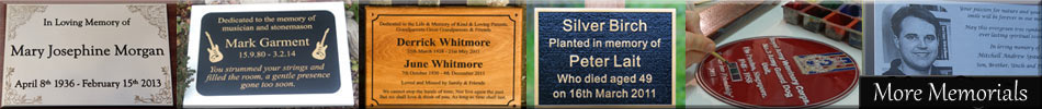 Click here to see our full range of memorials and memorial plaques