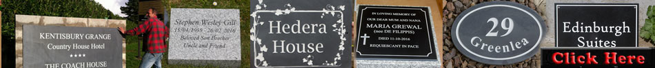 Gallery of slate and stone signs