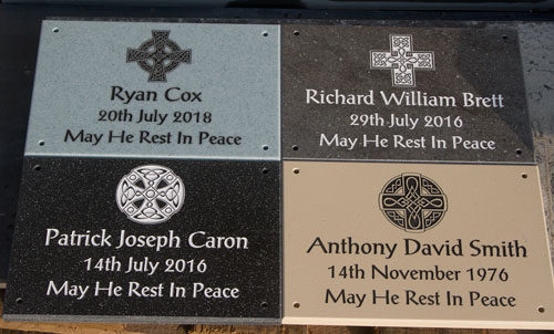 Corian Plaques with 4 different celtic crosses