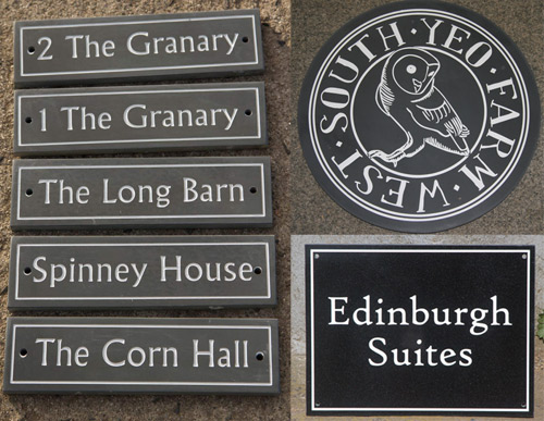 See the whole range of stone, granite and slate signs.