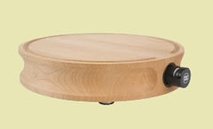 Round Beech Chopping Board with Knife Sharpener