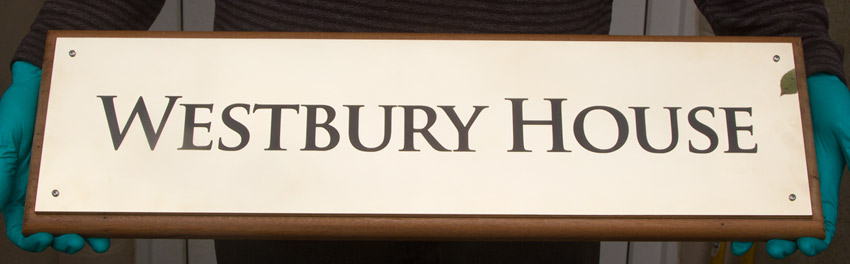 Brass House Name Plate