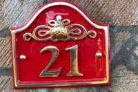 B16 - House sign or house number - Maximum of 7 characters.