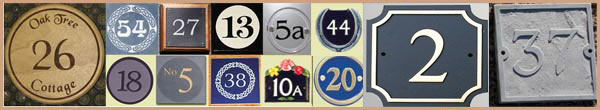 House Number Signs