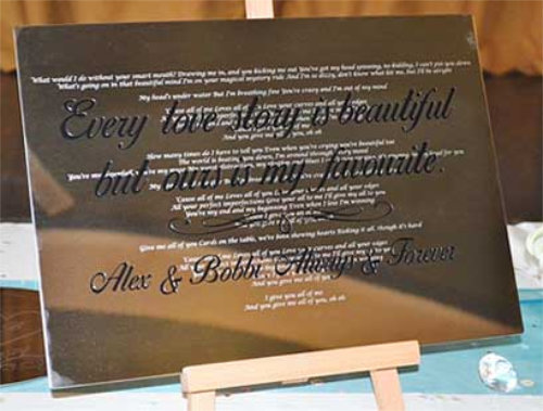 Alex & Bobby Chemically Etched Brass Plaque