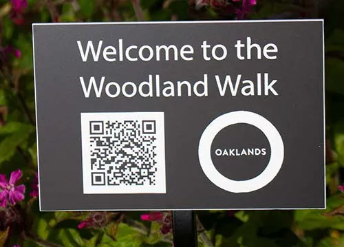 Engraved Aluminium with QR Code