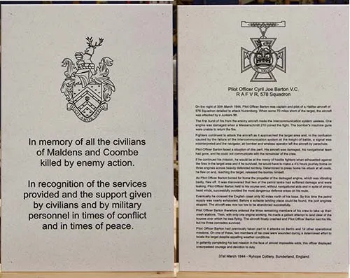 Informative War Memorial Plaques