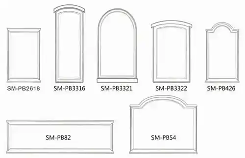 All rectangular sizes also available Standard Shapes for Fibreglass Signs