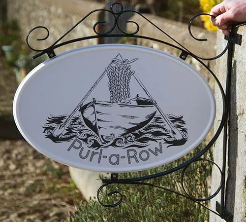 Floral classic hanging sign