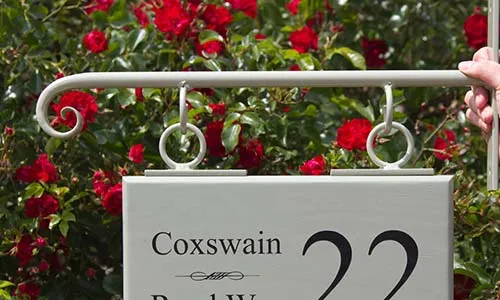 All the brackets are galvanised before painting. Wrought Iron Bracket Painted Lichen.