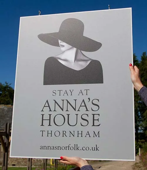 Can be used with any of the TZ brackets Hanging Sign Panel - Double Sided