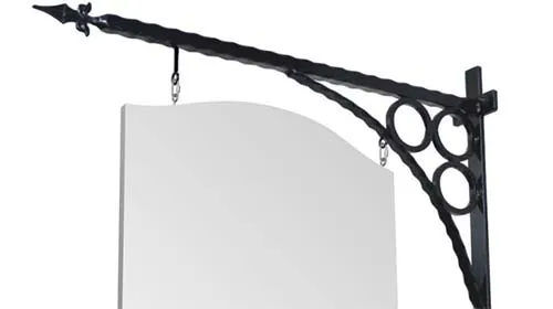 title here Hanging Sign Bracket TZJECT$