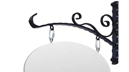 title here Bracket for Oval Panel