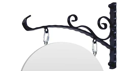 title here Small Hanging Sign Bracket