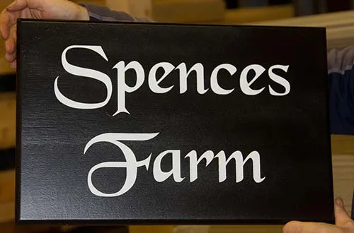Available in many colours Painted House Sign