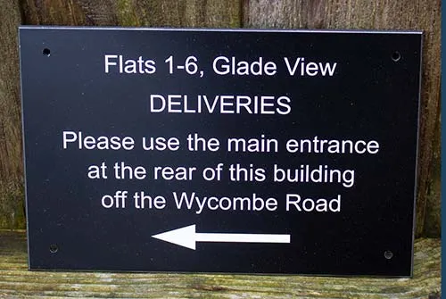 Other colourways are available. Aluminium Composite Information Sign