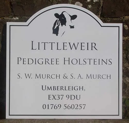 We can cut aluminium composite to any simple shape. Shaped Aluminium Composite Sign