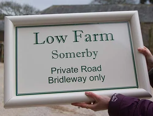 Elevate your aluminium sign board. Aluminium Sign Board with Bullnose Edging