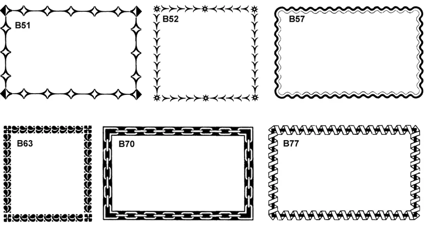 Decorative borders