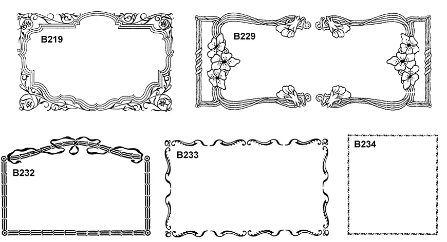 Decorative borders