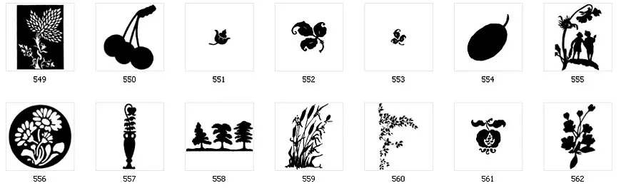 Vintage nature images, cherries, leaf, trees