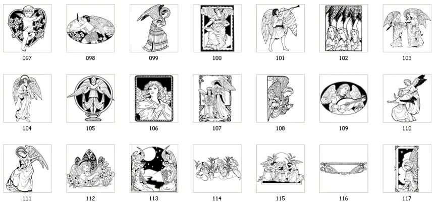 Angel and cherub designs and images