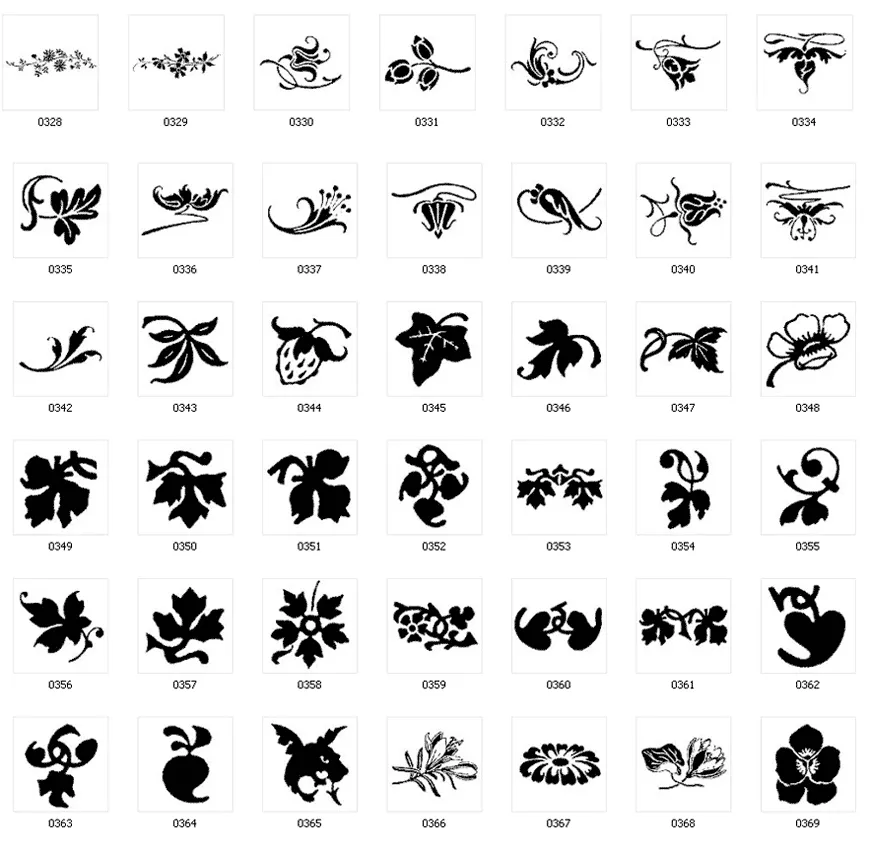 Decorative designs, folio. flourish, leaf