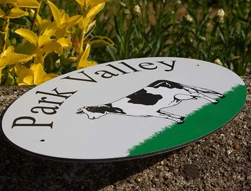 Printed full coloured can be used with aluminium, coposite and fibreglass signs Full Cour Printed Image