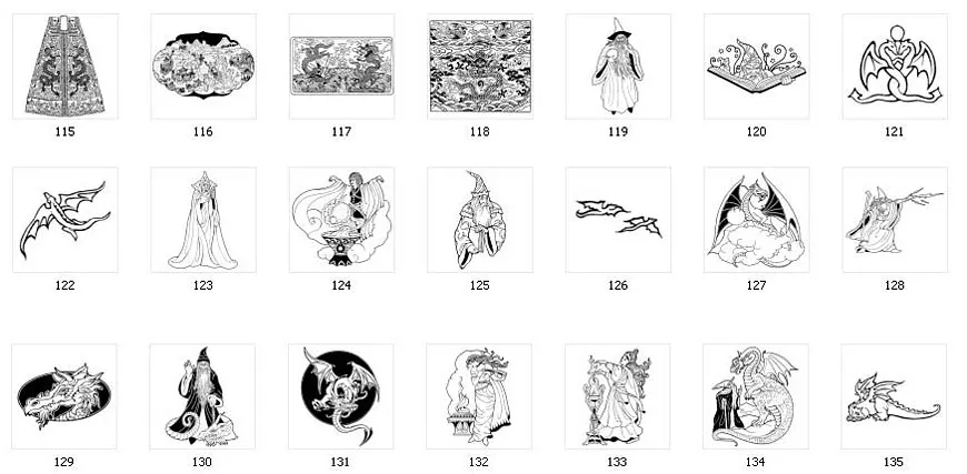Wizard and dragon images
