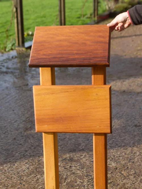 title here Bespoke memorial backing boards with post