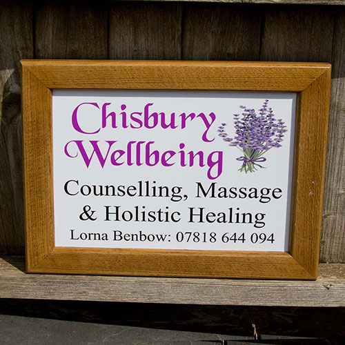 title here Framed business signs in a range of fonts from The Sign Maker.