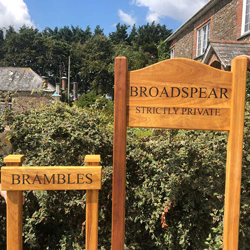 title here Beautiful Natural wooden signs crafted by The Sign Maker.