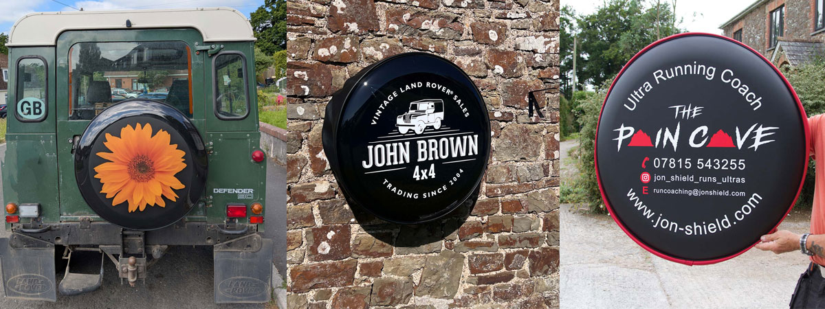 High-quality, semi-rigid wheel covers craft at The Sign Maker.
