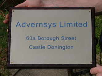 Advernsys Limited Brass Sign