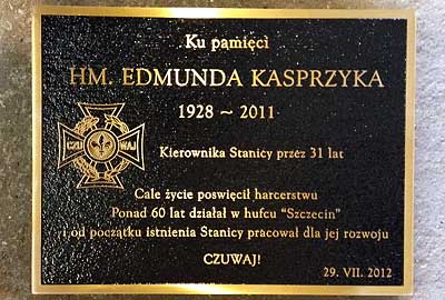 Cast bronze plaque