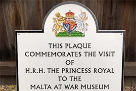 Royal visit commemorative plaque.