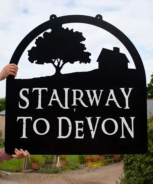 Cut-out Metal Sign