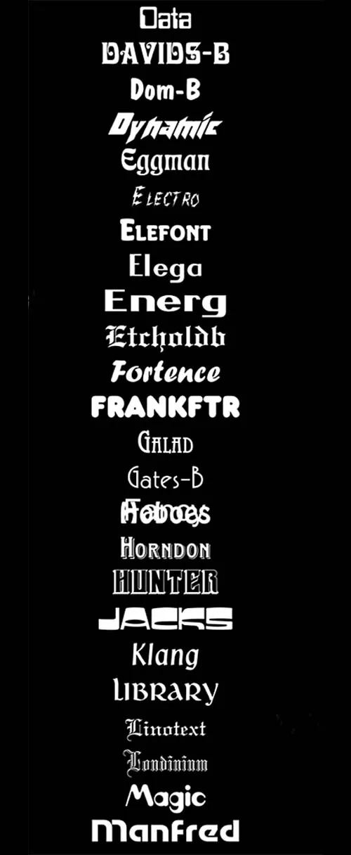 Fancy Fonts
