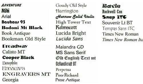 More Fonts