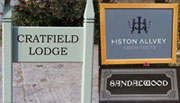 Gallery of House Signs, Business Signs, Memorial Plaques  and Memorials