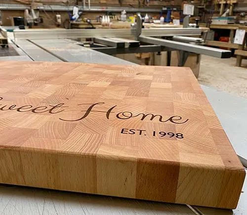 You tell us how you would like it to look Personalised Chopping Board