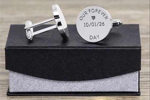 Personalised Cuff Links in Box