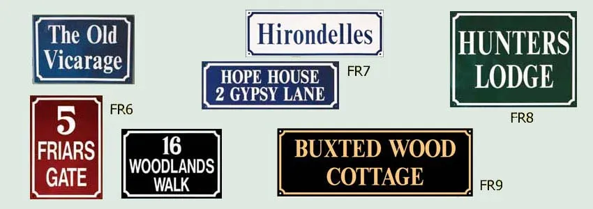 Personalised Metal House Name Signs