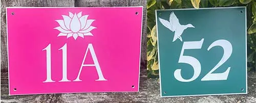 Engraved House Numbers
