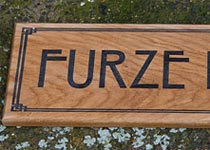 Wooden House Sign